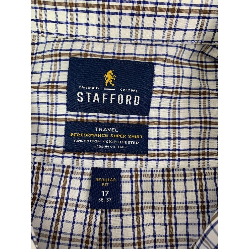 Stafford Men's Buttoned Down Casual Shirt - Picture 3 of 5